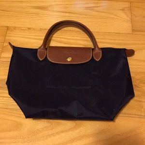 Like New LongChamp Deep Purple Mini Tote Bag